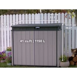 Coffre De Jardin En Résine Brossée Brossium 1150L - Keter 10 Coffre De Jardin En Résine Brossée Brossium 1150L - Keter -Outdoor Soldes coffre de jardin en resine brossee brossium 1150l keter 4