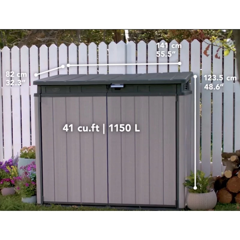 Coffre De Jardin En Résine Brossée Brossium 1150L - Keter 5 Coffre De Jardin En Résine Brossée Brossium 1150L - Keter – Image 5