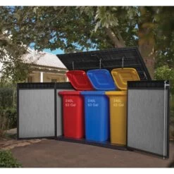 Coffre De Jardin En Résine Brossée Brossium 2100L - Keter -Outdoor Soldes coffre de jardin en resine brossee brossium 2100l keter 3