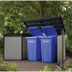 Coffre De Jardin En Résine Brossée Brossium 2100L - Keter -Outdoor Soldes coffre de jardin en resine brossee brossium 2100l keter 4