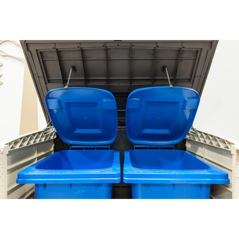 Coffre De Jardin Multifonctions En Résine 1200L Toit Plat Beige - Keter 4 Coffre De Jardin Multifonctions En Résine 1200L Toit Plat Beige - Keter – Image 4