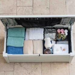 Coffre De Piscine En Résine Blanc 455L Pool Box – Keter -Outdoor Soldes coffre de piscine en resine blanc 455l pool box keter 5