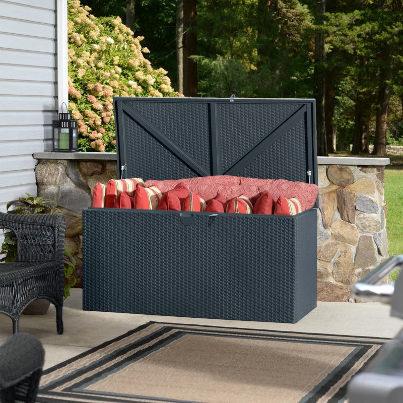 Coffre De Rangement En Métal 509L Anthracite 0,9m² Shelter Logic 2 Coffre De Rangement En Métal 509L Anthracite 0,9m² Shelter Logic – Image 2