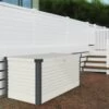 Coffre De Rangement En Métal Blanc 1000L Patio Box 1,46m² TRIMETALS