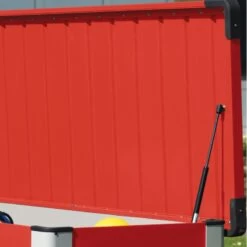 Coffre De Rangement En Métal Rouge 1000L Patio Box 1,46m² TRIMETALS 10 Coffre De Rangement En Métal Rouge 1000L Patio Box 1,46m² TRIMETALS -Outdoor Soldes coffre de rangement en metal rouge 1000l patio box 146m trimetals 4