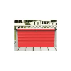 Coffre De Rangement En Métal Rouge 750L Patio Box 1,06m² TRIMETALS -Outdoor Soldes coffre de rangement en metal rouge 750l patio box 106m trimetals 4