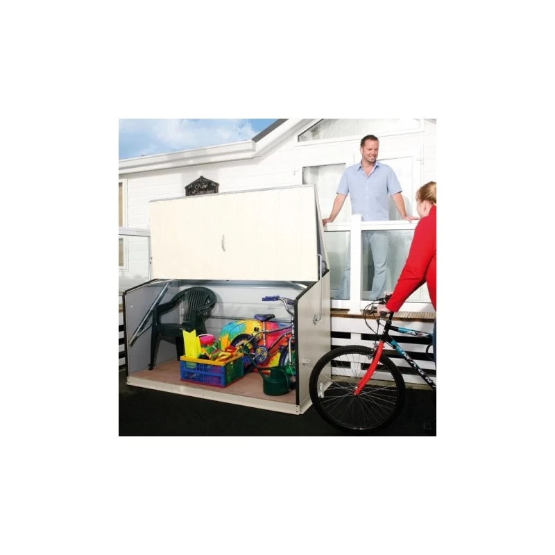 Coffre De Rangement En Métal Storegard 1500L Crème 1,74m² TRIMETALS 2 Coffre De Rangement En Métal Storegard 1500L Crème 1,74m² TRIMETALS – Image 2