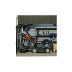 Coffre De Rangement En Métal Storegard 1500L Vert 1,74m² TRIMETALS -Outdoor Soldes coffre de rangement en metal storegard 1500l vert 174m trimetals 2