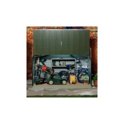 Coffre De Rangement En Métal Storegard 1500L Vert 1,74m² TRIMETALS -Outdoor Soldes coffre de rangement en metal storegard 1500l vert 174m trimetals 5