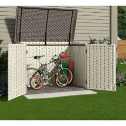 Coffre Multifonctions En PE 35mm 2000L + Plancher SUNCAST -Outdoor Soldes coffre multifonctions en pe 35mm 2000l suncast 2