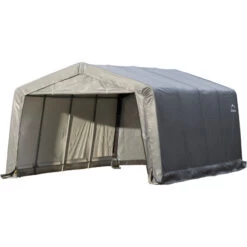 Garage Démontable 18,13m² En Acier Et Polyéthylène Gris – Shelter Logic -Outdoor Soldes garage 1813m demontable en acier et polyethylene gris shelter logic 4