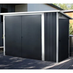 Outdoor Soldes -Outdoor Soldes garage a velos bici en acier galvanise gris anthracite city garden 1