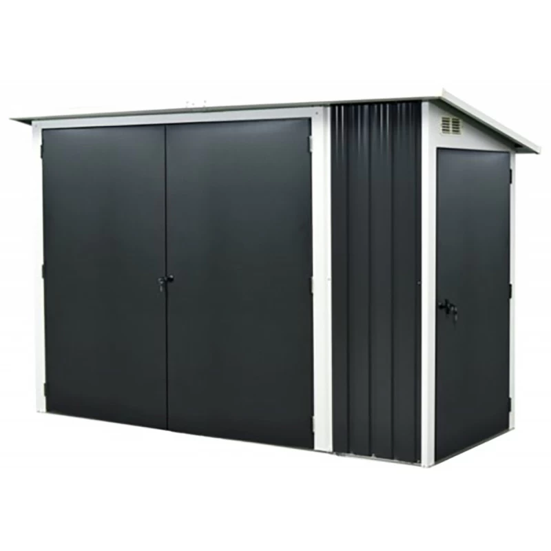 Garage à Vélos Bici En Acier Galvanisé Gris Anthracite – City Garden 1 Garage à Vélos Bici En Acier Galvanisé Gris Anthracite – City Garden