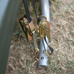 Garage Démontable 18,3m² à Toit Arrondi En Acier Et Polyéthylène Vert – Shelter Logic -Outdoor Soldes garage demontable 183m a toit arrondi en acier et polyethylene vert shelter logic 3