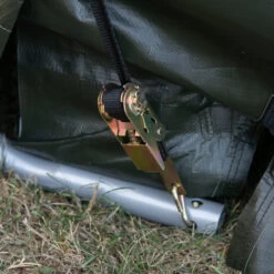 Garage Démontable 18,3m² à Toit Arrondi En Acier Et Polyéthylène Vert – Shelter Logic -Outdoor Soldes garage demontable 183m a toit arrondi en acier et polyethylene vert shelter logic 4