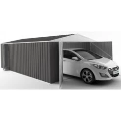 Garage En Acier Zincalume Colorbond 20,1m² Grande Hauteur EASYSHED