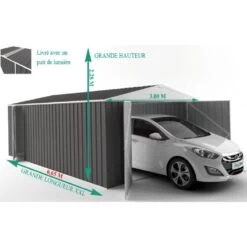 Garage En Acier Zincalume Colorbond 20,1m² Grande Hauteur EASYSHED -Outdoor Soldes garage en acier zincalume colorbond 1995m grande hauteur easyshed 4