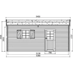 Garage En Bois Massif 19,26m² Madriers 40mm SOLID 11 Garage En Bois Massif 19,26m² Madriers 40mm SOLID -Outdoor Soldes garage en bois massif 1926m madriers 40mm solid 5