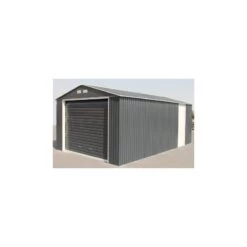 Garage En Métal Anthracite 19,95m² Grande Hauteur H.2,60m DURAMAX 10 Garage En Métal Anthracite 19,95m² Grande Hauteur H.2,60m DURAMAX -Outdoor Soldes garage en metal anthracite 1995m grande hauteur h260m duramax 4