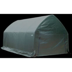 Garage Haut Démontable 23,8m² En Acier Et Polyéthylène Vert – Shelter Logic -Outdoor Soldes garage haut demontable 238m en acier et polyethylene vert shelter logic 4