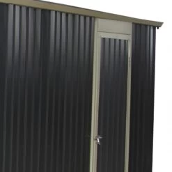 Garage Métal Anthracite 15,14m² Porte Enroulable + Kit D'ancrage X-METAL -Outdoor Soldes garage metal anthracite 1514m porte enroulable kit d ancrage x metal 3