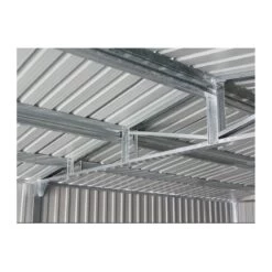 Garage Métal Anthracite Double Portes 19,61m² + Kit D'ancrage X-METAL -Outdoor Soldes garage metal anthracite double portes 1961m kit d ancrage x metal 2