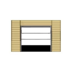 Garage Torino 20,91m² Avec Porte Sectionnelle Motorisée Madriers 28mm SOLID -Outdoor Soldes garage torino 2091m avec porte sectionnelle motorisee madriers 28mm solid 3