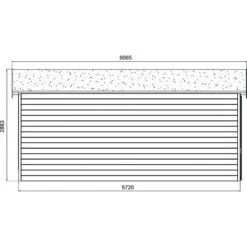 Garage Torino 20,91m² Avec Porte Sectionnelle Motorisée Madriers 28mm SOLID -Outdoor Soldes garage torino 2091m avec porte sectionnelle motorisee madriers 28mm solid 5