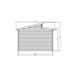 Garage Torino 20,91m² Madriers 28mm Avec Double Porte Battante - SOLID -Outdoor Soldes garage torino 2091m madriers 28mm avec double porte battante solid 2