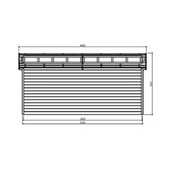 Garage Torino 20,91m² Madriers 28mm Avec Double Porte Battante - SOLID -Outdoor Soldes garage torino 2091m madriers 28mm avec double porte battante solid 3