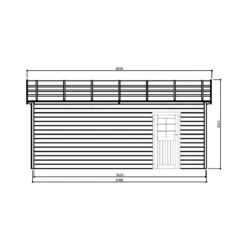 Garage Torino 20,91m² Madriers 28mm Avec Double Porte Battante - SOLID -Outdoor Soldes garage torino 2091m madriers 28mm avec double porte battante solid 4