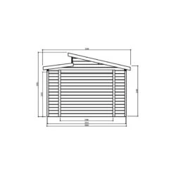 Garage Torino 20,91m² Madriers 28mm Avec Double Porte Battante - SOLID -Outdoor Soldes garage torino 2091m madriers 28mm avec double porte battante solid 5