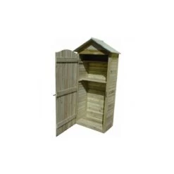 Grande Armoire De Rangement Jardin En Bois Traitée Autoclave Avec Plancher
