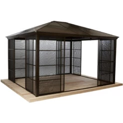 Jardin D’hiver Castel 362x427cm En Aluminium Et Polycarbonate Avec Stores – SOJAG 10 Jardin D’hiver Castel 362x427cm En Aluminium Et Polycarbonate Avec Stores – SOJAG -Outdoor Soldes jardin dhiver castel 362x427cm en aluminium et polycarbonate avec stores sojag 4