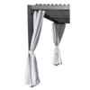Kit De 2 Rideaux En Polyester Gris Perle Pour Pergola Miami - Couleurs Du Monde