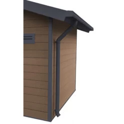 Kit Gouttières Anthracite - Pack Prêt à La Pose Pour Abri PREMIUM Woodlife Garden Double Pentes 19,22m²