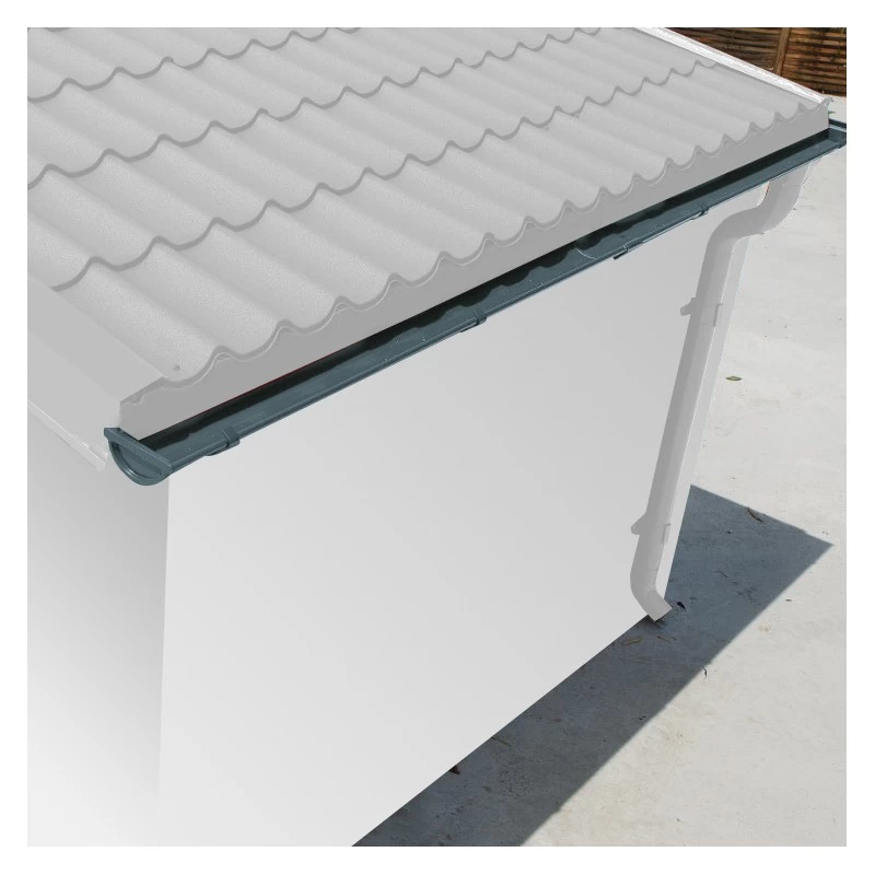 Kit Gouttières Anthracite - Pack Prêt à La Pose Pour Abri Woodlife Garden 9m² 2 Kit Gouttières Anthracite - Pack Prêt à La Pose Pour Abri Woodlife Garden 9m² – Image 2