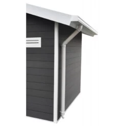 Kit Gouttières Blanc - Pack Prêt à La Pose Pour Abri PREMIUM Woodlife Garden Double Pentes Longueur 2m -Outdoor Soldes kit gouttieres blanc pack pret a la pose pour abri premium woodlife garden double pentes longueur 2m 3