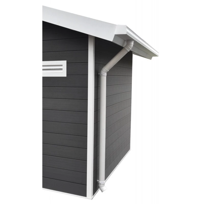 Kit Gouttières Blanc - Pack Prêt à La Pose Pour Abri PREMIUM Woodlife Garden Double Pentes Longueur 3m 1 Kit Gouttières Blanc - Pack Prêt à La Pose Pour Abri PREMIUM Woodlife Garden Double Pentes Longueur 3m