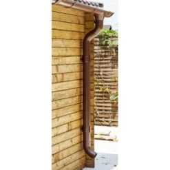 Kit Gouttières Marron - Pack Prêt à La Pose Pour Abri Gardy Shelter 9m² -Outdoor Soldes kit gouttieres marron pack pret a la pose pour abri gardy shelter 9m 2