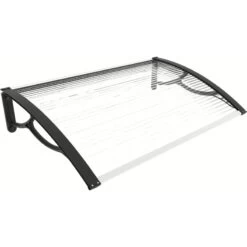 Marquise De Porte Et Fenêtre 120x80cm En Polycarbonate 4mm – HABRITA -Outdoor Soldes marquise de porte et fenetre 120x80cm en polycarbonate 4mm habrita 2