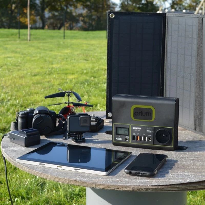 Batteri Izywatt 150Wh Rechargeable + Panneau Solaire Pliant 20W 1 Batteri Izywatt 150Wh Rechargeable + Panneau Solaire Pliant 20W