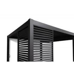 Panneau Latéral à Ventelles 1,33m OMBREA - Anthracite -Outdoor Soldes panneau lateral a ventelles 133m ombrea anthracite 2