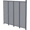 Panneau Latéral En Aluminium Et PC 4mm Pour Toit De Terrasse Anthracite 3m X-METAL