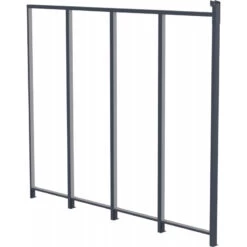 Panneau Latéral En Aluminium Et PC Transparent Pour Toit De Terrasse Anthracite 3m X-METAL