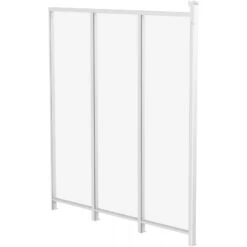Panneau Latéral En Aluminium Et PC Transparent Pour Toit De Terrasse Blanc 2,5m X-METAL