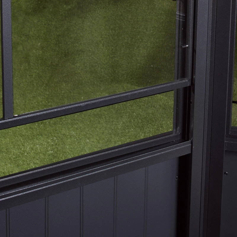 Pavillon Adossé Charlestone 309x502cm En Aluminium Et Acier Galvanisé - SOJAG 5 Pavillon Adossé Charlestone 309x502cm En Aluminium Et Acier Galvanisé - SOJAG – Image 5