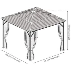 Pergola 3x3m Verona En Alu Anthracite Et Polycarbonate 6mm - SOJAG 10 Pergola 3x3m Verona En Alu Anthracite Et Polycarbonate 6mm - SOJAG -Outdoor Soldes pergola 3x3m verona en alu anthracite et polycarbonate 6mm sojag 4