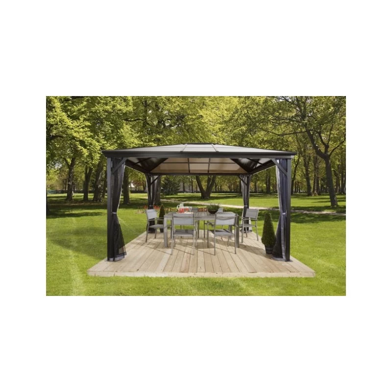 Pergola 3x3m Verona En Alu Anthracite Et Polycarbonate 6mm - SOJAG 1 Pergola 3x3m Verona En Alu Anthracite Et Polycarbonate 6mm - SOJAG