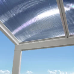 Pergola Adossée 300x300cm En Aluminium Blanc Et Polycarbonate 4mm CIELO - DCB Garden 8 Pergola Adossée 300x300cm En Aluminium Blanc Et Polycarbonate 4mm CIELO - DCB Garden -Outdoor Soldes pergola adossee 300x300cm en aluminium blanc et polycarbonate 4mm cielo dcb garden 2